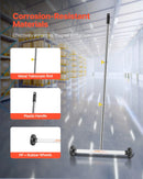 VEVOR magnētiskais savācējs ar riteņiem 43 cm, kravnesība 4,5 kg, viegls magnētiskais savākšanas rīks ar regulējamu rokturi naglu un skrūvju savākšanai garāžās un jumtu darbos