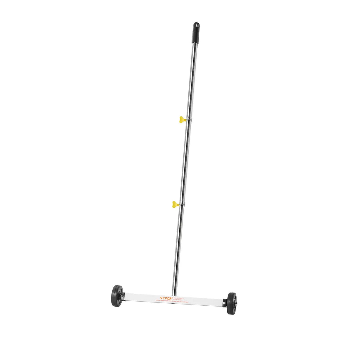 VEVOR Magnetic Sweeper with Wheels 43 cm, 4.5 kg Capacity, Lightweight Magnetic Pickup Tool with Adjustable Handle for Collecting Nails and Screws in Garages and Roof Work