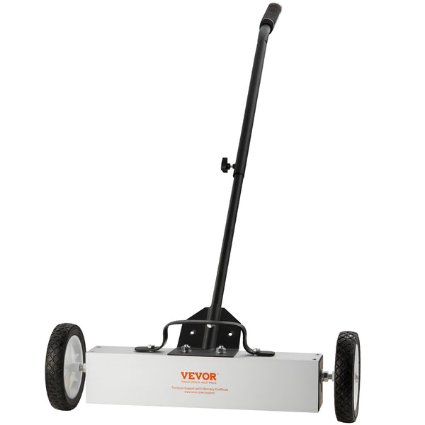 VEVOR 20 kg ritošais magnētiskais savācējs ar riteņiem, 46 cm platums, teleskopisks rokturis