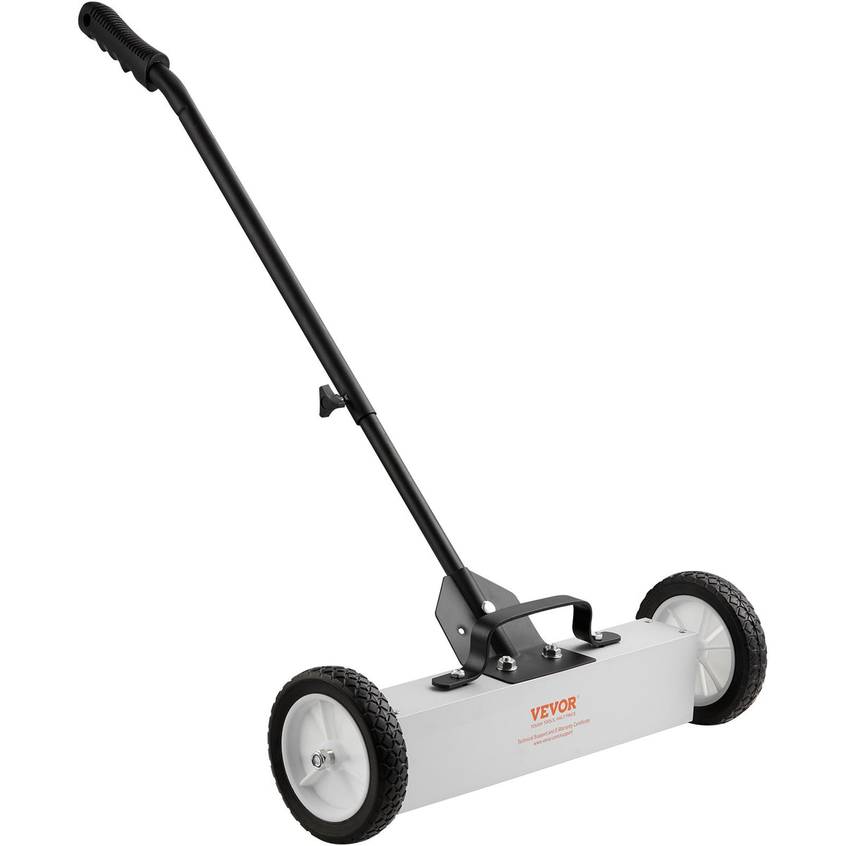 VEVOR 20 kg ritošais magnētiskais savācējs ar riteņiem, 46 cm platums, teleskopisks rokturis