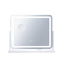 VEVOR LED grima spogulis ar apgaismojumu, 3 gaismas režīmiem, 5× palielinājumu, USB pieslēgvietu, skārienvadību un 360° rotāciju (55 × 45 cm, balts)