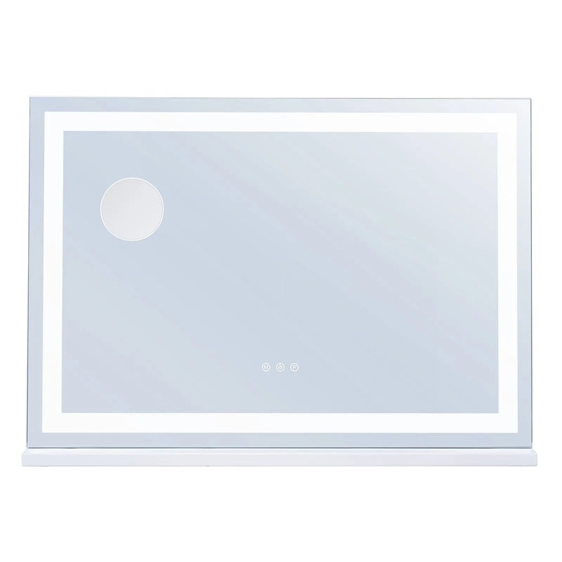 VEVOR grima spogulis ar apgaismojumu, 3 krāsu režīmiem un USB, galda vai sienas stiprinājums, 80 × 55,1 cm