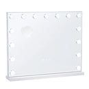 VEVOR Holivudas tualetes spogulis ar apgaismojumu un USB, galda vai sienas stiprinājums, 58 × 46 cm