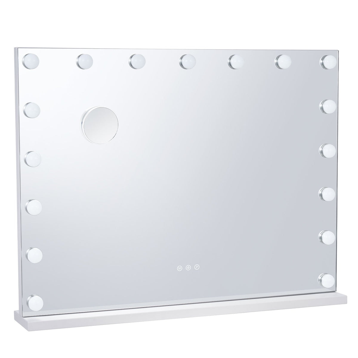 VEVOR Hollywood Toilet Mirror with Lights with USB Type-C Desktop Wall Mount, 80x60cm