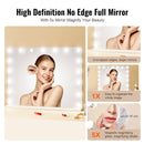 VEVOR Holivudas tualetes spogulis ar gaismām ar C тип USB galddatora sienas stiprinājumu, 80x60см