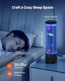 Sensorā burbuļu caurules lampa ar 16 tālvadības krāsu režīmiem, ūdens un zivju efekts, 382 mm