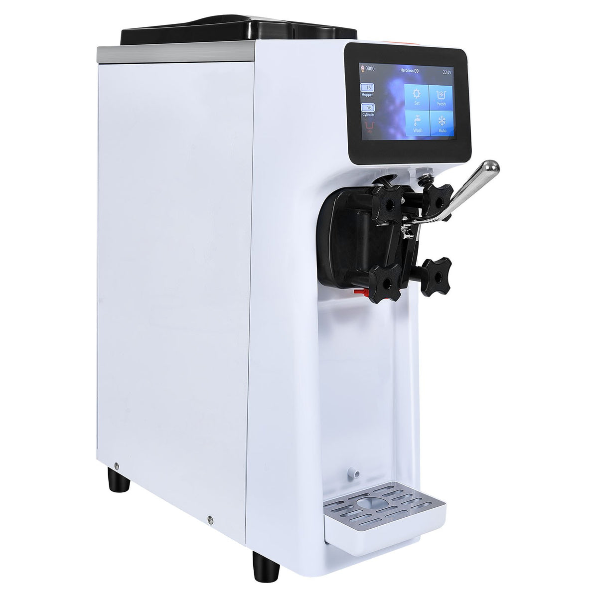 VEVOR Soft Ice Cream Machine 10 l/h, Single Flavour, Countertop Model
