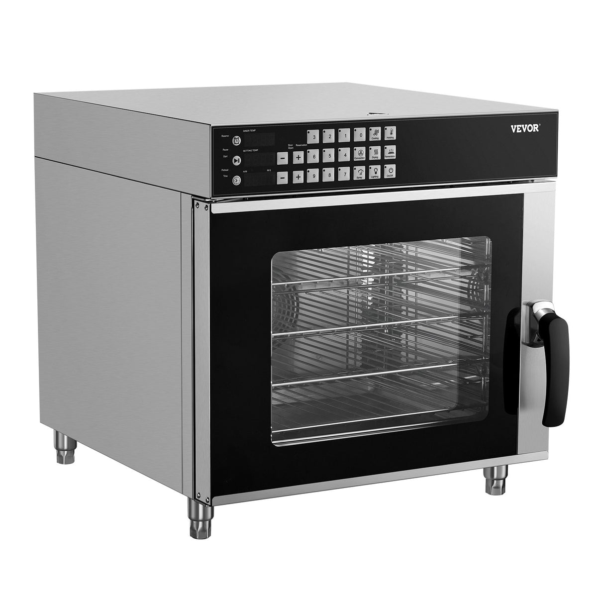 VEVOR Commercial Convection Oven 58 l, Stainless Steel, Countertop