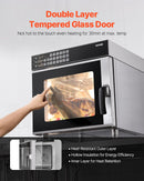 VEVOR konvekcijas cepeškrāsns uz galda virsmas – komerciāla grauzdētava / maiznīcas krāsns, nerūsējošais tērauds, 58 L