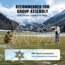 VEVOR 3,66 m kupolveida telts ar  caurspīdīgu logu – ideāli piemērota kempingiem un ballītēm