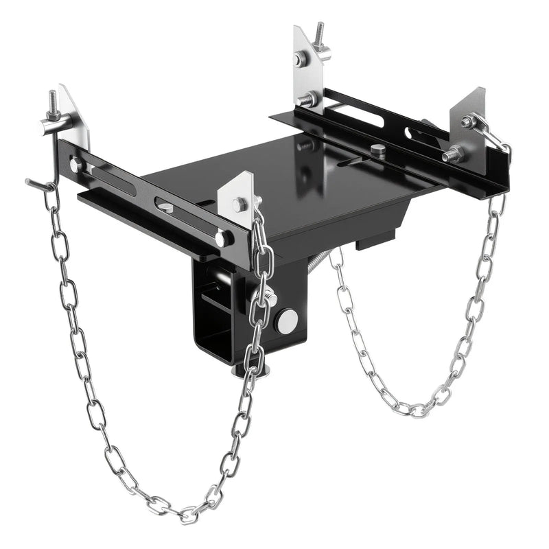 VEVOR transmisijas pacēlāja adapteris, celtspēja 500 kg, smagas slodzes tērauda adapteris automobiļu transmisiju pacelšanai, paredzēts grīdas domkratiem ar 30,48 mm noņemamu balsta asi, lietošanai garāžās un autoservisos