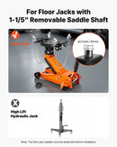 VEVOR transmisijas pacēlāja adapteris, celtspēja 500 kg, smagas slodzes tērauda adapteris automobiļu transmisiju pacelšanai, paredzēts grīdas domkratiem ar 30,48 mm noņemamu balsta asi, lietošanai garāžās un autoservisos