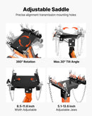 VEVOR transmisijas pacēlāja adapteris, celtspēja 500 kg, smagas slodzes tērauda adapteris automobiļu transmisiju pacelšanai, paredzēts grīdas domkratiem ar 30,48 mm noņemamu balsta asi, lietošanai garāžās un autoservisos