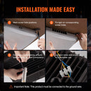 LED griestu gaismeklis, 150 W, 16 500 lm, 5000 K dienasgaisma, komerciālai un industriālai lietošanai, 315 × 315 mm uz virsmas stiprināms griestu apgaismojums degvielas uzpildes stacijām, noliktavām, garāžām, veikaliem un viesnīcām, IP65