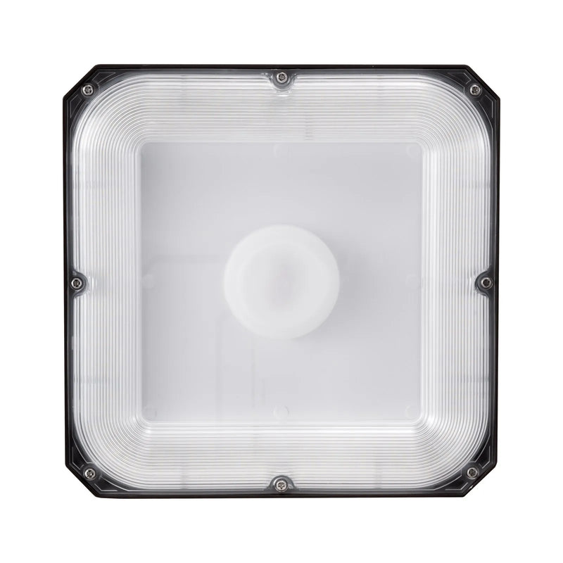 4 gab. LED griestu gaismekļi, 80 W, 8800 lm, 5000 K dienasgaisma, komerciālai un industriālai lietošanai, 256 × 256 mm uz virsmas stiprināmi griestu gaismekļi degvielas uzpildes stacijām, noliktavām, garāžām, veikaliem un ielām, IP65