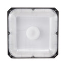 4 gab. LED griestu gaismekļi, 80 W, 8800 lm, 5000 K dienasgaisma, komerciālai un industriālai lietošanai, 256 × 256 mm uz virsmas stiprināmi griestu gaismekļi degvielas uzpildes stacijām, noliktavām, garāžām, veikaliem un ielām, IP65