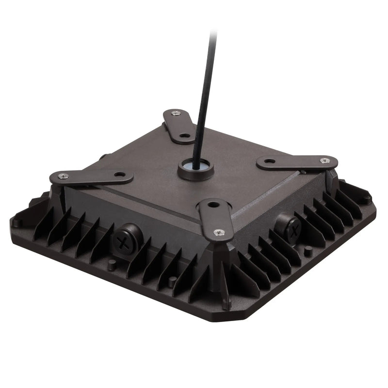 4 gab. LED griestu gaismekļi, 80 W, 8800 lm, 5000 K dienasgaisma, komerciālai un industriālai lietošanai, 256 × 256 mm uz virsmas stiprināmi griestu gaismekļi degvielas uzpildes stacijām, noliktavām, garāžām, veikaliem un ielām, IP65