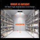 4 gab. LED griestu gaismekļi, 80 W, 8800 lm, 5000 K dienasgaisma, komerciālai un industriālai lietošanai, 256 × 256 mm uz virsmas stiprināmi griestu gaismekļi degvielas uzpildes stacijām, noliktavām, garāžām, veikaliem un ielām, IP65