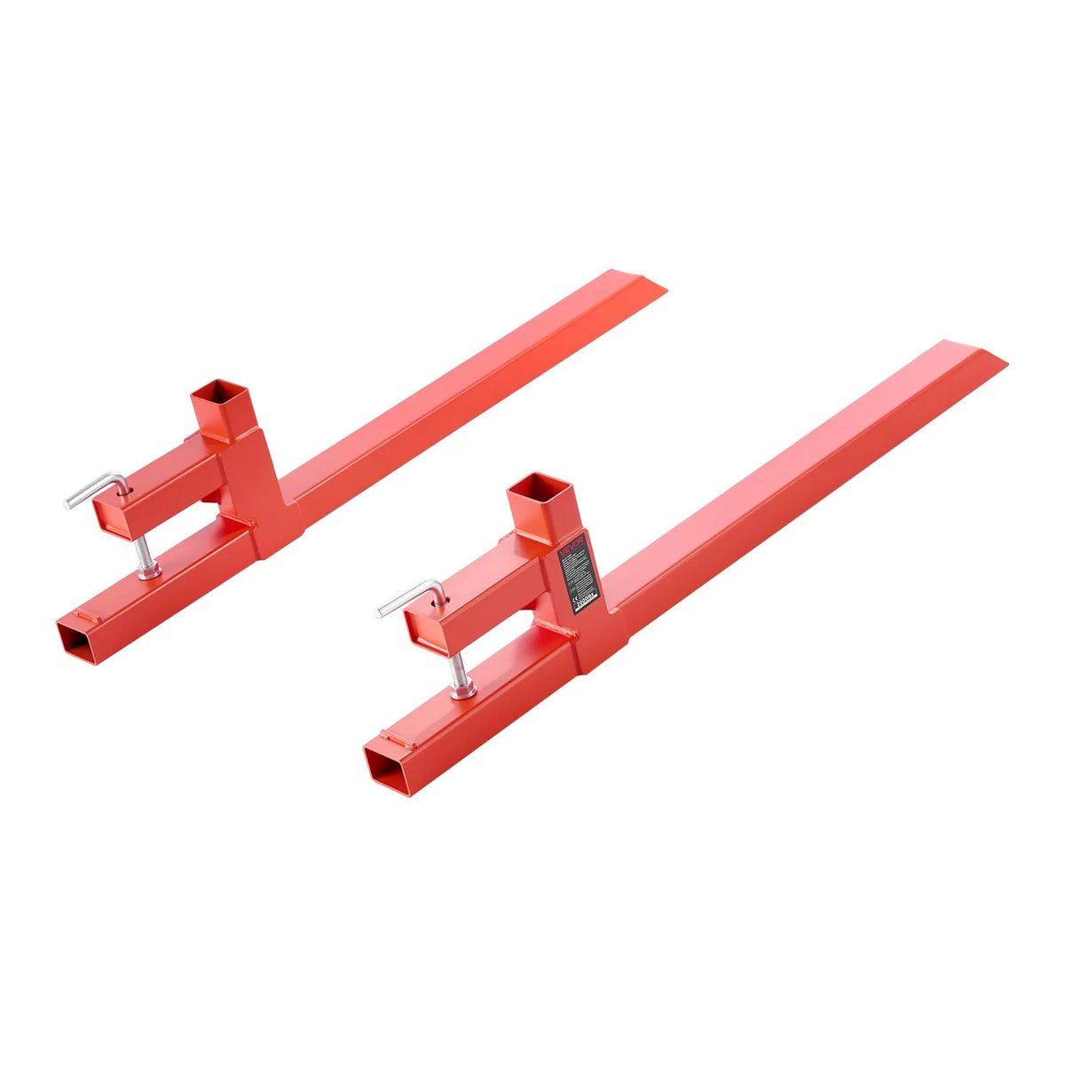 VEVOR Pallet Forks with Attachment, 907 kg Lifting Capacity, 109 cm Total Length, Heavy-Duty Quick-Attach Tractor Forks for Front Loader, Bucket and Mini Loader, Orange