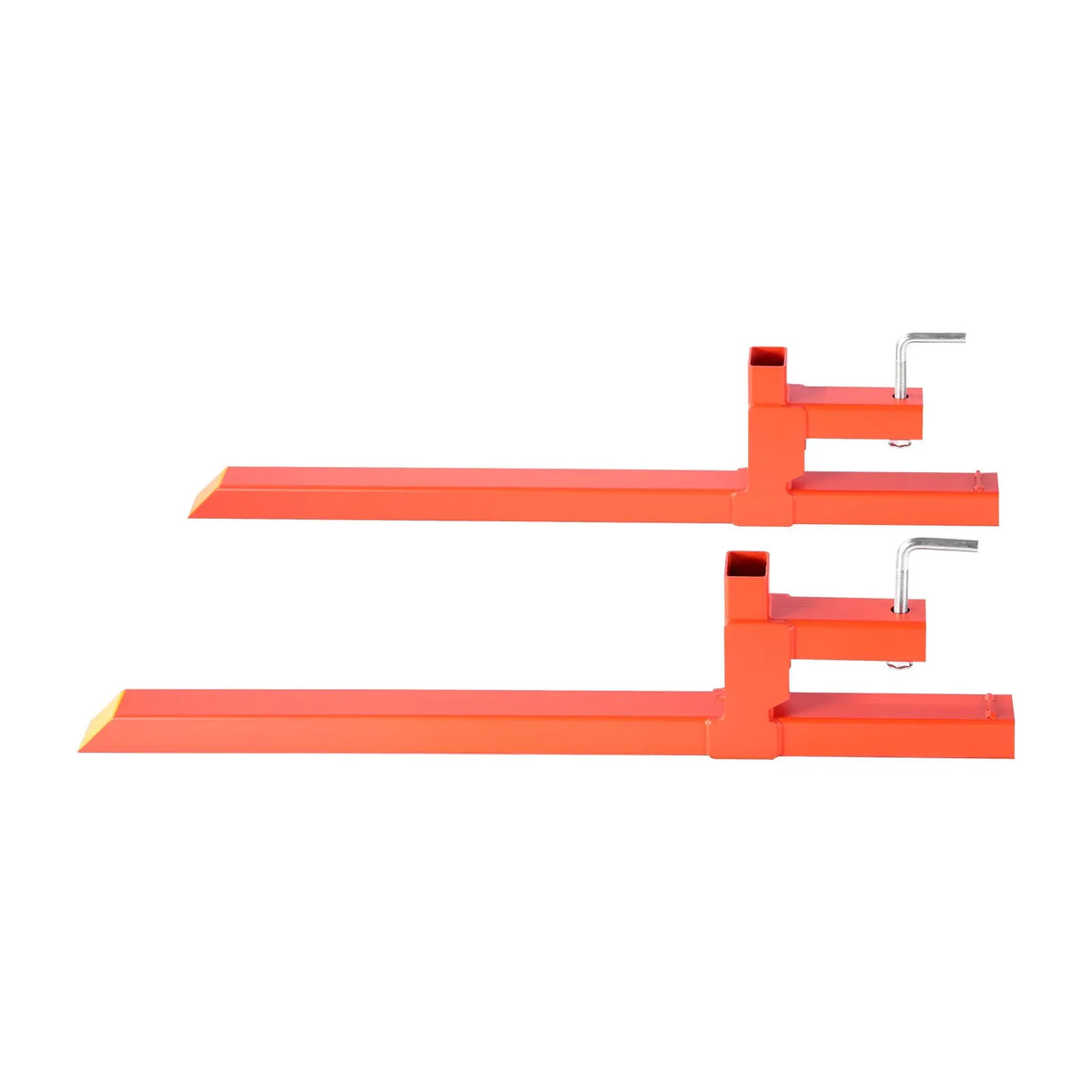 VEVOR Pallet Forks with Attachment, 907 kg Lifting Capacity, 109 cm Total Length, Heavy-Duty Quick-Attach Tractor Forks for Front Loader, Bucket and Mini Loader, Orange
