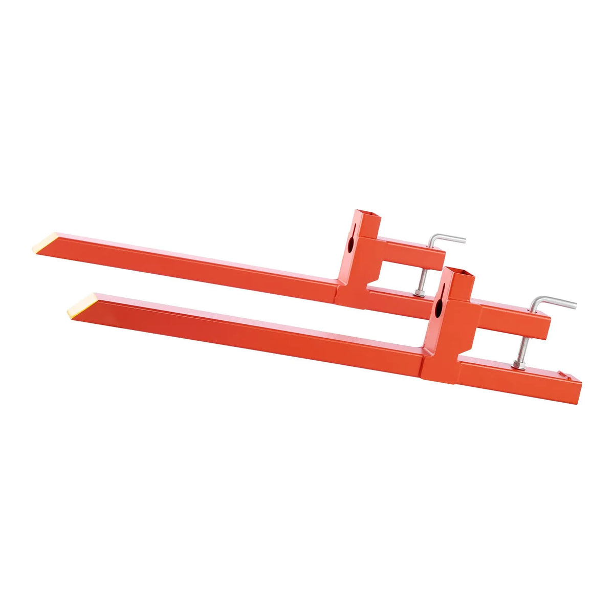 VEVOR Pallet Forks with Attachment, 907 kg Lifting Capacity, 109 cm Total Length, Heavy-Duty Quick-Attach Tractor Forks for Front Loader, Bucket and Mini Loader, Orange