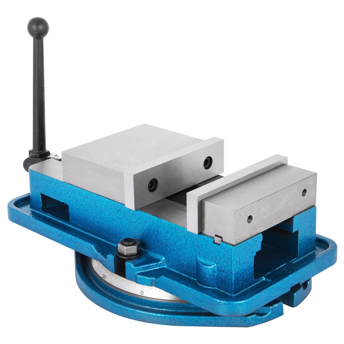 VEVOR 80 mm smagās klases frēzēšanas skrūvspīles ar 360° grozāmu pamatni, augstas precizitātes galda skrūvspīles CNC iekārtām, 80 mm žokļu platums, frēzēšanas un urbšanas skrūvspīles precīzai detaļu apstrādei - ZEMLETES.LV