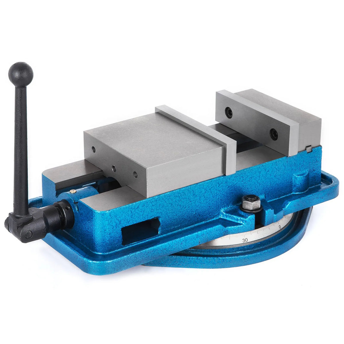 VEVOR 80 mm smagās klases frēzēšanas skrūvspīles ar 360° grozāmu pamatni, augstas precizitātes galda skrūvspīles CNC iekārtām, 80 mm žokļu platums, frēzēšanas un urbšanas skrūvspīles precīzai detaļu apstrādei - ZEMLETES.LV