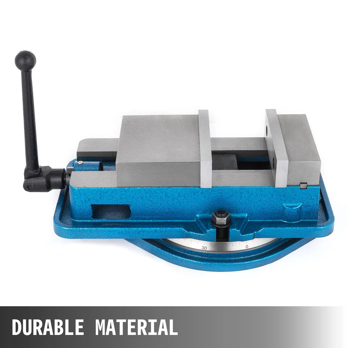 VEVOR 80 mm smagās klases frēzēšanas skrūvspīles ar 360° grozāmu pamatni, augstas precizitātes galda skrūvspīles CNC iekārtām, 80 mm žokļu platums, frēzēšanas un urbšanas skrūvspīles precīzai detaļu apstrādei - ZEMLETES.LV