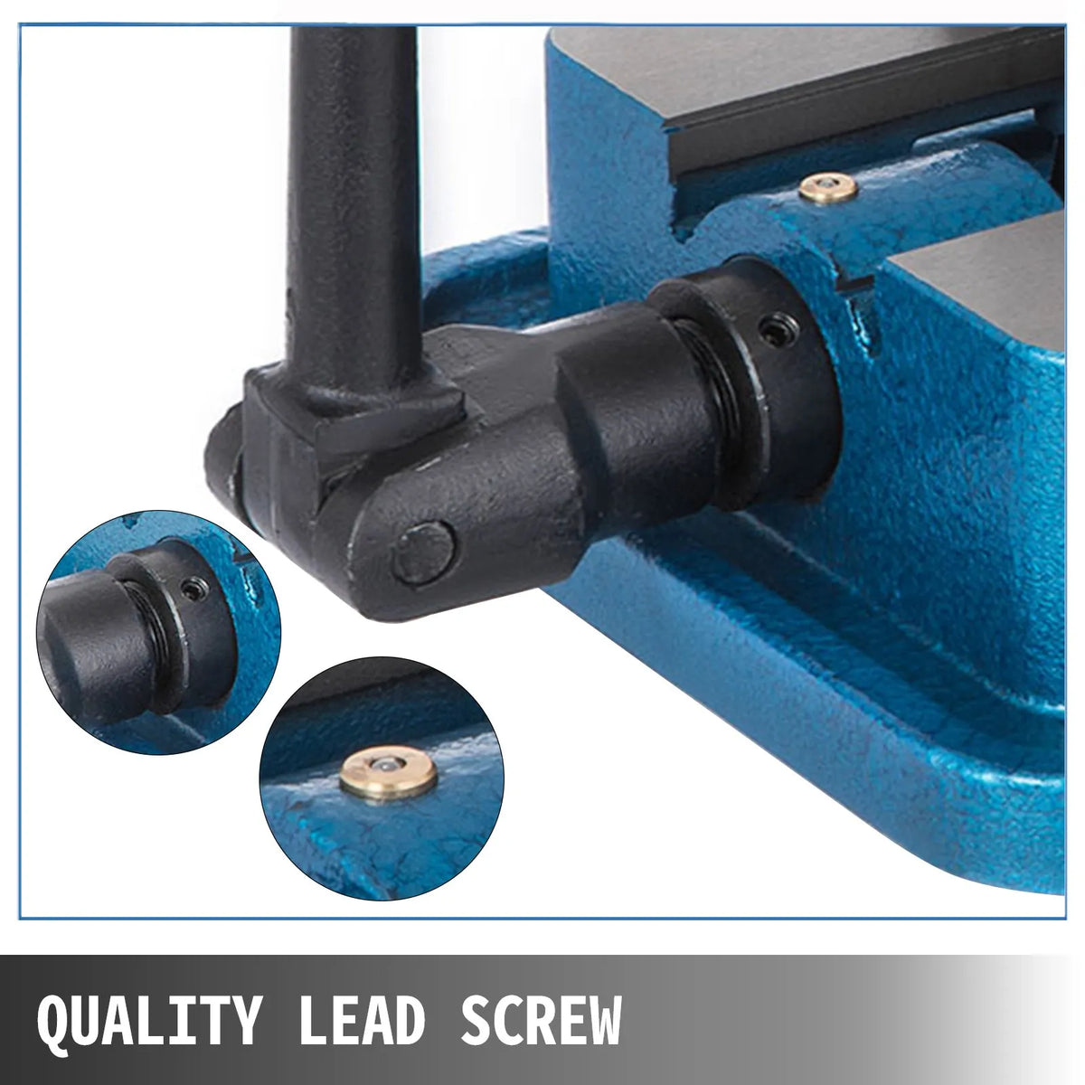 VEVOR 80 mm smagās klases frēzēšanas skrūvspīles ar 360° grozāmu pamatni, augstas precizitātes galda skrūvspīles CNC iekārtām, 80 mm žokļu platums, frēzēšanas un urbšanas skrūvspīles precīzai detaļu apstrādei - ZEMLETES.LV