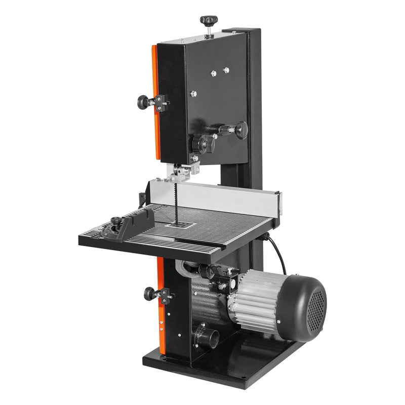 VEVOR galda tipa lentzāģis kokapstrādei, 229 mm, ar 373 W (0,5 ZS) motoru, maks. griešanas augstums 90 mm, 300 × 300 mm lietā alumīnija galds ar 0–45° slīpumu, komplektā leņķmērs un paralēlā atdure