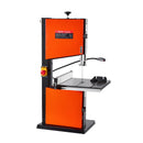 VEVOR lentzāģis kokapstrādei, 254 mm, galda tipa divu ātrumu lentzāģis ar 373 W (0,5 ZS) motoru, maks. griešanas augstums 160 mm, 335 × 340 mm čuguna galds, 360° darba apgaismojums, leņķmērs un paralēlā atdure