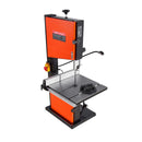 VEVOR lentzāģis kokapstrādei, 254 mm, galda tipa divu ātrumu lentzāģis ar 373 W (0,5 ZS) motoru, maks. griešanas augstums 160 mm, 335 × 340 mm čuguna galds, 360° darba apgaismojums, leņķmērs un paralēlā atdure