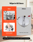 Popkorna mašīna, 0,2 kg nerūsējošā tērauda katls, 800 W, 48 porcijas, stikla sienas, PC durvis, melna