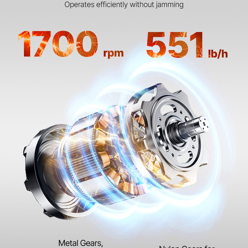 VEVOR gaļas griešanas iekārta 850 W, nerūsējošā tērauda elektriska gaļas griezējmašīna ar 5 mm griešanas biezumu, noņemamiem asmeņiem, ražība līdz 250 kg/h, piemērota mājas virtuvei, restorāniem un lielveikaliem