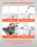 VEVOR elektriskā gaļas griešanas iekārta, 550 W – komerciāla šķēlētāja mašīna