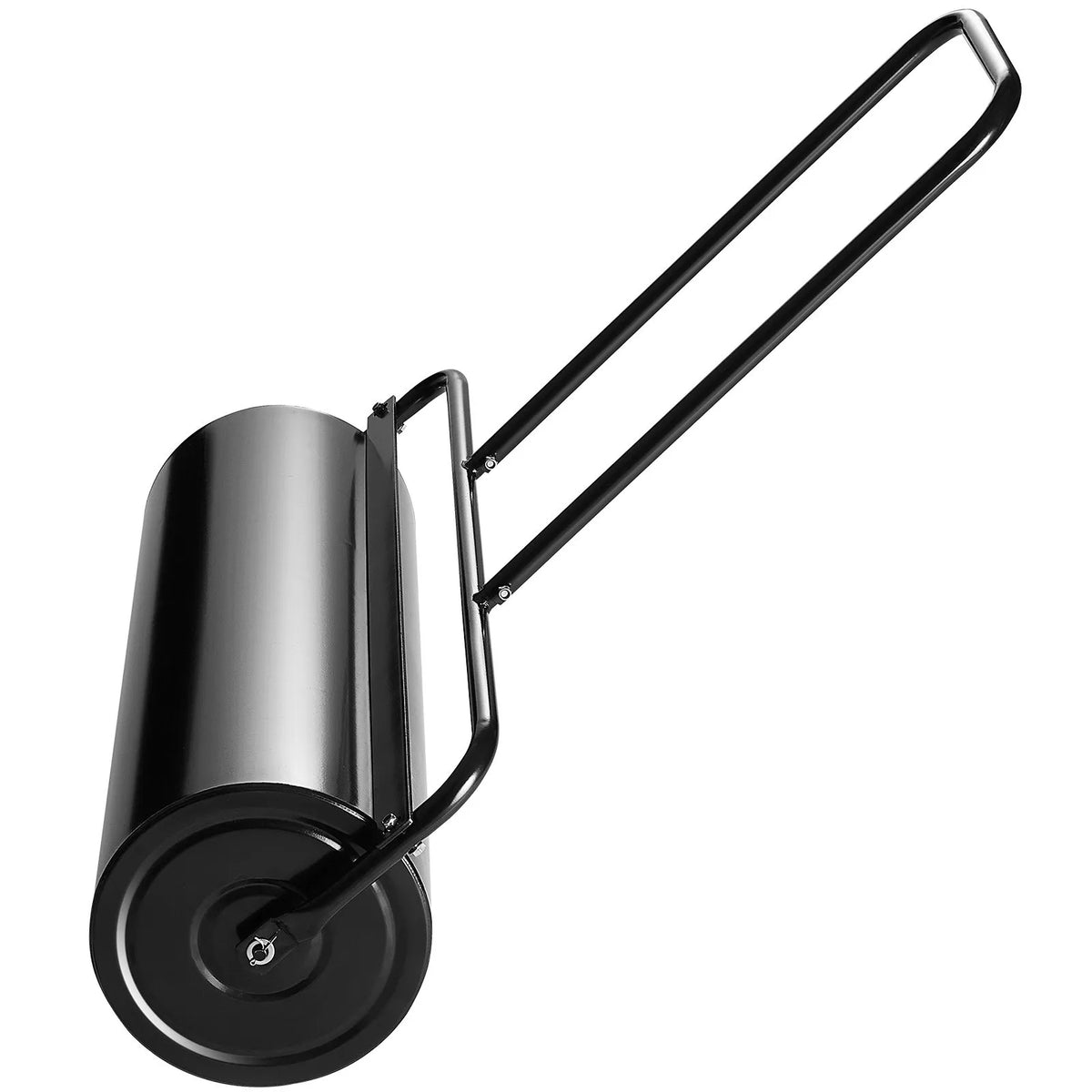 VEVOR Lawn Roller, 64 L Water or Sand Fillable Garden Roller, Steel Lawn Roller with Easy-Turn Fill Cap and U-Shaped Ergonomic Handle for Comfortable Pushing and Pulling, for Lawn, Garden, Farm and Park, Black