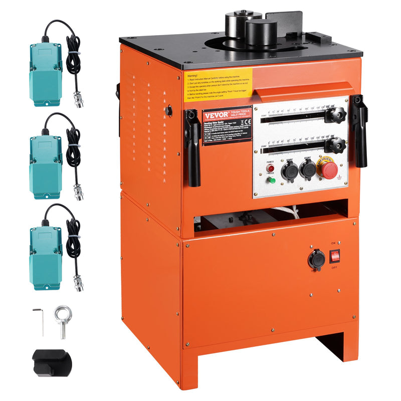 VEVOR 2-in-1 Elektriskais Armatūras Locītājs 1700W - 3 regulējami leņķi līdz 25 mm (