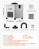 VEVOR lodēšanas dūmu nosūcējs, 3 pakāpju filtrācijas lodēšanas dūmu savācējs ar jaudīgu 180 m³/h gaisa plūsmu un 3 līmeņu ātruma regulēšanu, kompakts galda tipa bezsuku dūmu ekstraktors lodēšanai un DIY metināšanai