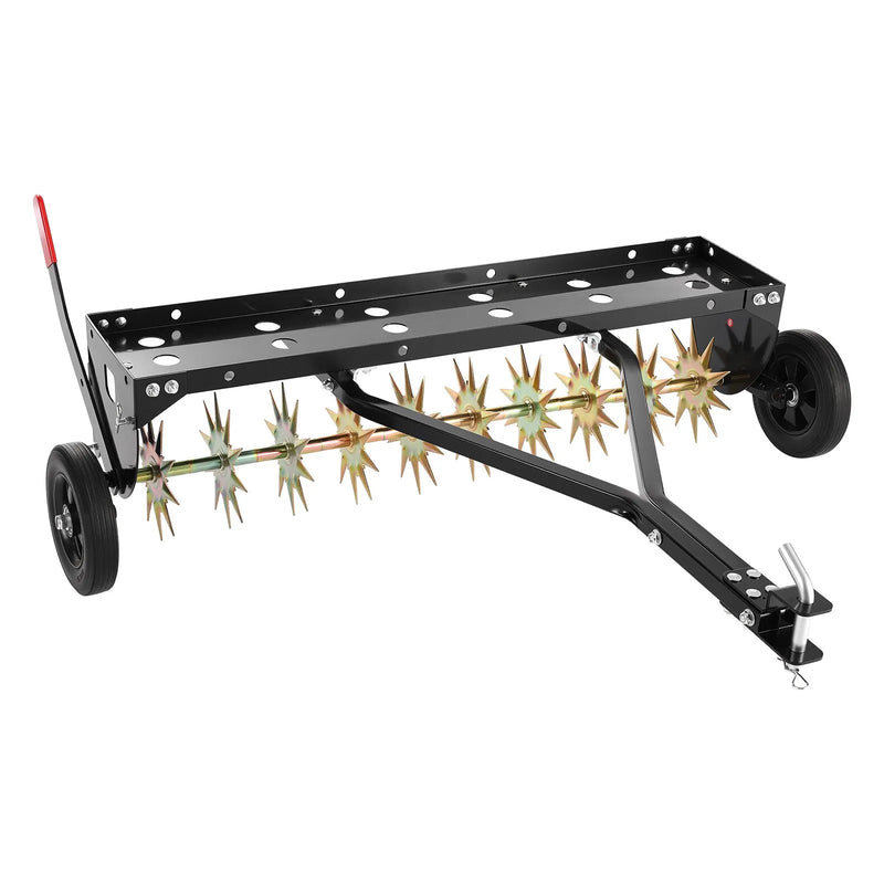 VEVOR velkamais zāliena aerators ar universālu sakabi, 102 cm darba platums, 68 kg slodzes ietilpība, izturīga un rūsas noturīga konstrukcija, aerācijas instruments ar paplāti traktoriem un zāliena tehnikai - ZEMLETES.LV