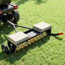 VEVOR velkamais zāliena aerators ar universālu sakabi, 102 cm darba platums, 68 kg slodzes ietilpība, izturīga un rūsas noturīga konstrukcija, aerācijas instruments ar paplāti traktoriem un zāliena tehnikai - ZEMLETES.LV