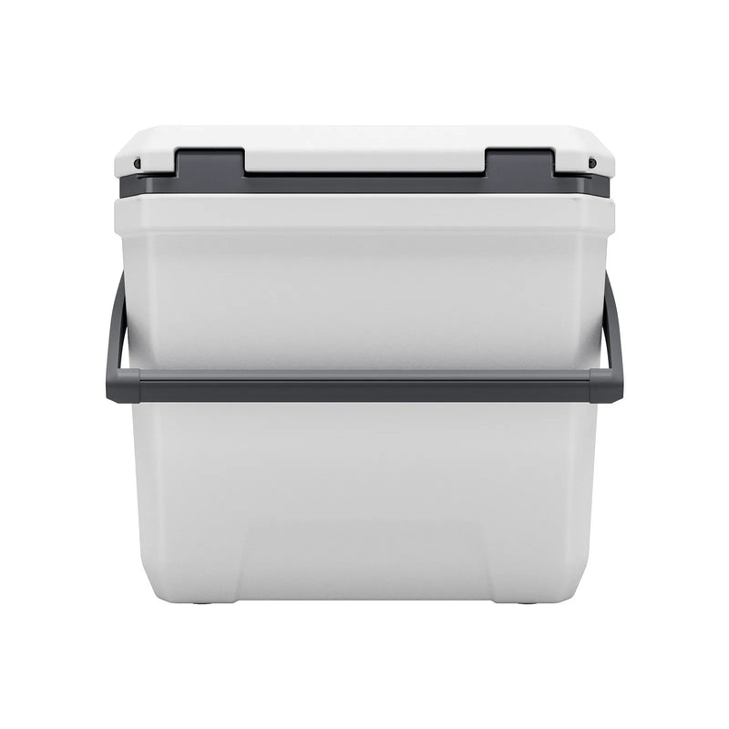 36 LVEVOR pārnēsājams cietais dzesētājs, ar ilgu ledus noturību, izturīgiem rokturiem un glāžu turētājiem, vieglas un izturīgas konstrukcijas termoizolēta ledus kaste, piemērota ģimenes piknikiem un tāliem braucieniem