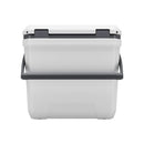 36 LVEVOR pārnēsājams cietais dzesētājs, ar ilgu ledus noturību, izturīgiem rokturiem un glāžu turētājiem, vieglas un izturīgas konstrukcijas termoizolēta ledus kaste, piemērota ģimenes piknikiem un tāliem braucieniem