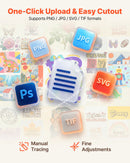 VEVOR vinila griešanas iekārta, 305 mm, ar pogu vadību, vinila griezējs ar materiālu un instrumentu komplektu, vairāk nekā 5000 iebūvētu dizaina resursu, saderīgs ar Mac, Windows, Android un iOS, pielāgotu kartīšu izgatavošanai