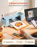 VEVOR vinila griešanas ploteris, 305 mm, vinila griezējs ar pogu un ekrāna vadību, materiālu un instrumentu komplektu, vairāk nekā 5000 iebūvētiem dizaina resursiem, saderīgs ar Mac, Windows, Android un iOS, paredzēts radošiem projektiem