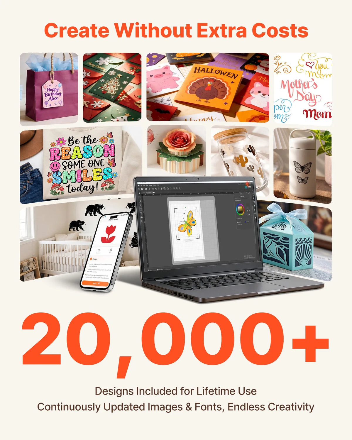 VEVOR vinila griešanas iekārta, 305 mm, ar pogu vadību, vinila griezējs ar vairāk nekā 5000 iebūvētiem dizaina resursiem, saderīgs ar Mac, Windows, Android un iOS, pielāgotu rokdarbu, kartīšu un mājas dekoru izgatavošanai - ZEMLETES.LV