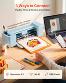 VEVOR vinila griešanas iekārta, 305 mm, ar pogu vadību, vinila griezējs ar vairāk nekā 5000 iebūvētiem dizaina resursiem, saderīgs ar Mac, Windows, Android un iOS, pielāgotu rokdarbu, kartīšu un mājas dekoru izgatavošanai