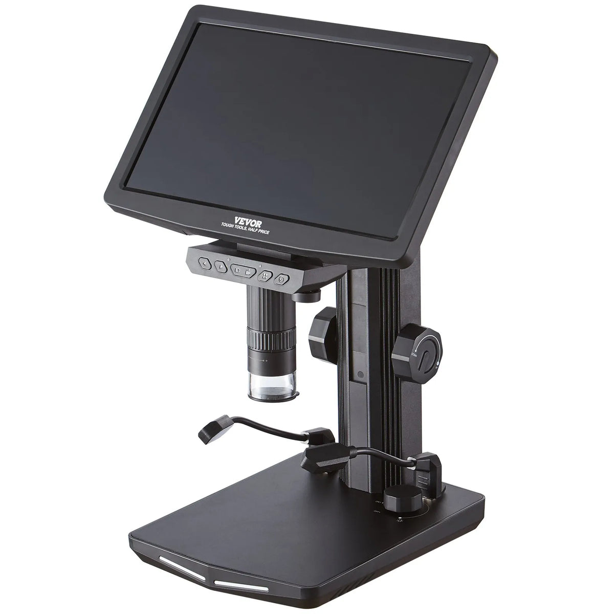 VEVOR Digital Microscope with 25.7 cm IPS Screen and 10–1300× Magnification, Suitable for Coin and Fine Detail Inspection