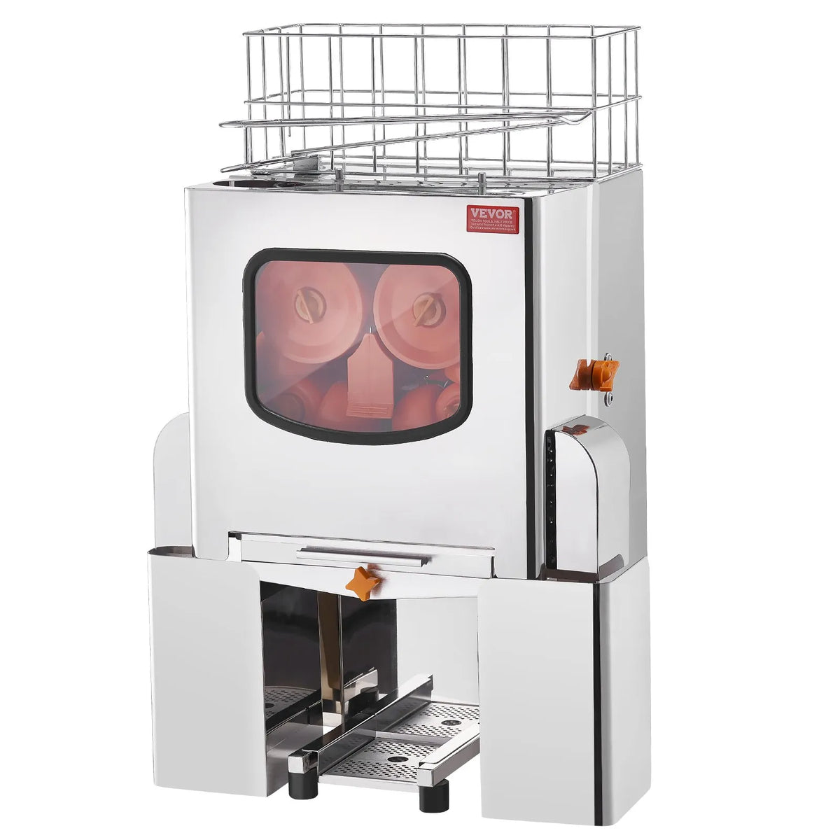 VEVOR kommerts apelsinimahlapress 120 W, roostevabast terasest ekstraktor