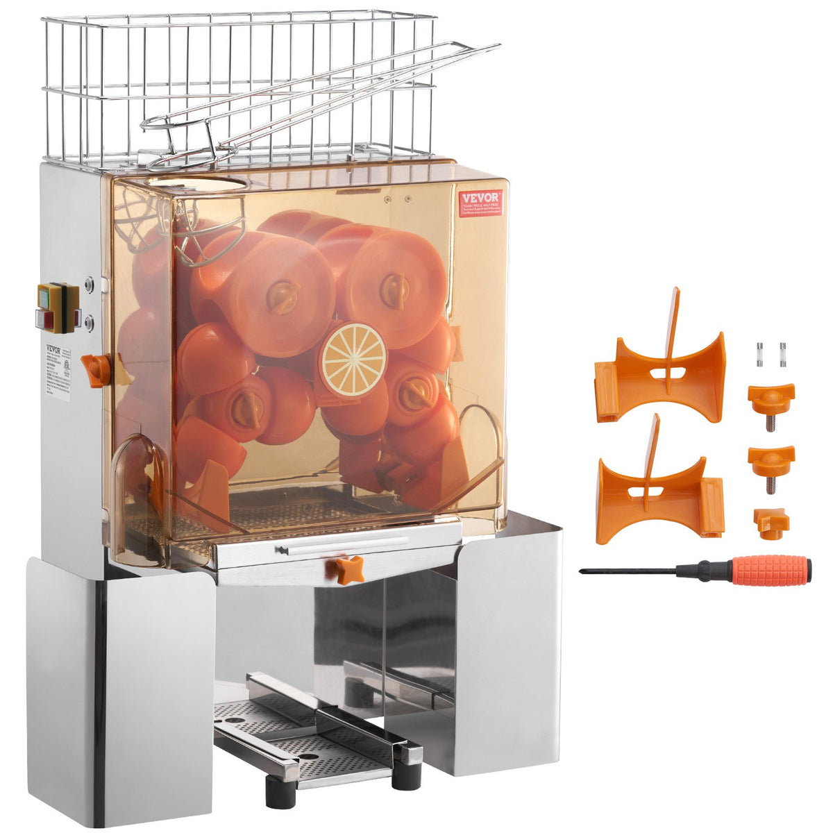 VEVOR kommerts apelsinimahlapress 120 W filtrikastiga