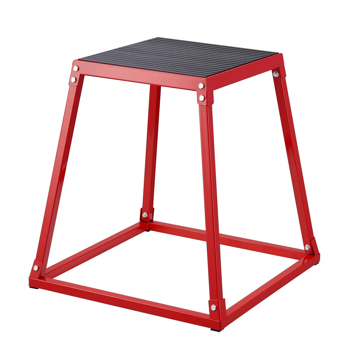 VEVOR Plyometric Jump Box Set 30/46/61 cm, Steel, Red